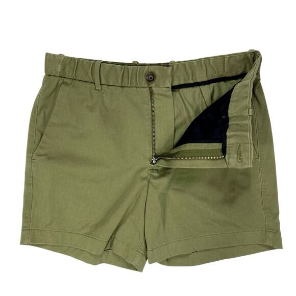 Everlane Uniform Utility Shorts Sz S Olive Green Elastic Waist Stretchy Summer - Picture 4 of 14